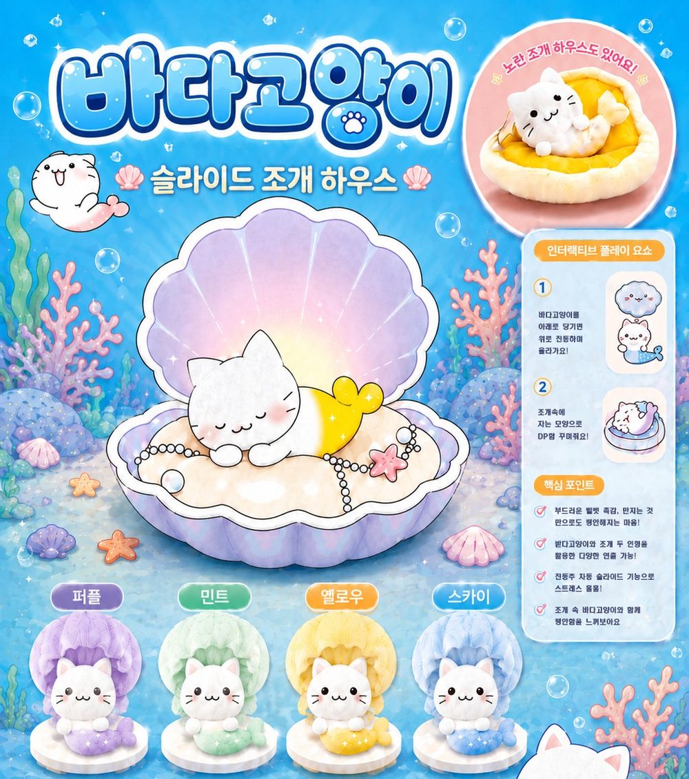 바다고양이 조개 하우스